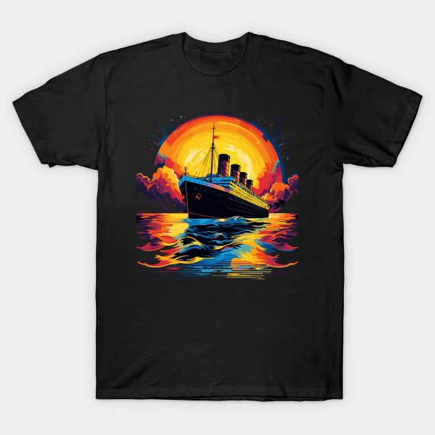 Retro Titanic Men Women Kids Vintage Titanic T-Shirt by KsuAnn